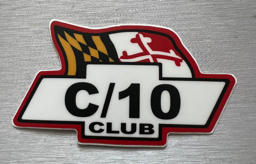 C10 Club Maryland Sticker